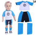 thumbnail image 2 of Tenue de Soccer pour Poupée Jouet Réaliste Vêtements de Poupée Uniforme de Sport pour Poupée de 18 Pouces, 2 of 4