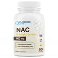 thumbnail image 1 of Puregen Labs N-Acetyl-L-Cysteine (NAC) 600mg, Supports Immune, Respiratory, Liver Health, NAC 600 mg, Potent antioxidant Support, Free-radicals, Easy to Absorb - 60 Vegetarian Capsules, 1 of 5