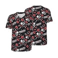 thumbnail image 3 of Daiia Vintage Skull Casino Mens Baseball Jersey Button Down Shirts Short Sleeve Sports Uniforms-3X-Large, 3 of 9
