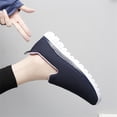 thumbnail image 4 of YOURDIARY Womens Walking Shoes Slip on Comfortable Women Sneakers with Elastic Strap, 4 of 9