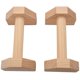 thumbnail image 1 of 1 Pair Parallettes Gymnastics Calisthenics Handstand Bar Wooden Fitness Exercise Tools Training Gea, 1 of 5