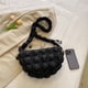 thumbnail image 2 of Bolsas Hobo para Mujer Pecho Ocio Acolchada Coreana Bolso Mano (negro), 2 of 9