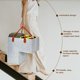thumbnail image 4 of Organizador de almacenamiento para escalones de escalera con asas, herramienta para organizar ropa., 4 of 8