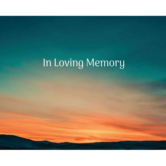 Condolence book for funeral landscape (Hardcover): Memory book, comments book, condolence book for funeral, remembrance,, (Hardcover)