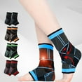 thumbnail image 1 of Meileang Ankle Brace Sprained Ankle Compression Sleeve Adjustable Foot Wrap Support for Plantar Fasciitis Relief Tendonitis Arthritis, 1 of 8