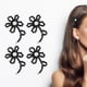 thumbnail image 5 of 4 piezas de para reparar adornos decorativos para coser, manualidades, apliques brilntes para bolsas de ropa, vestido, Negro Hugo Parche Bordado, 5 of 9