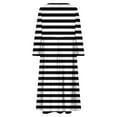 thumbnail image 5 of MIUOWANP Sweatshirt Dress Long Women's Short Sleeved Round-neck Fashion Print High Waist Mid-Calf Dress, 5 of 5