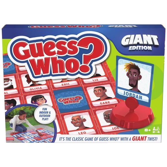 Spin Master Games, Guess Who? Giant Edition, Family Game for Indoor & Outdoor Fun with Big Oversized Board, for Family and Kids, 2-4 Player