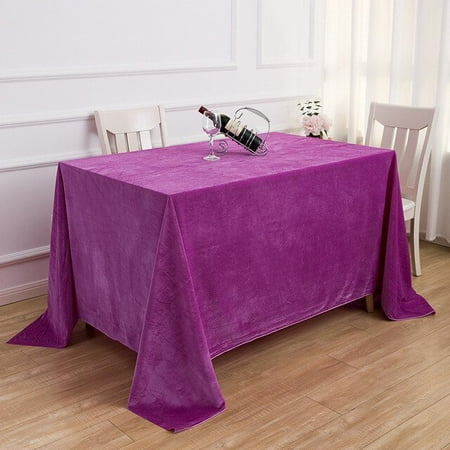 

ASWMXR Velvet Table Cloth Tablecloth Centerpiece Decoration Elegant Rectangular Dressing Party Event Metatron Wedding Dining Desk Decor