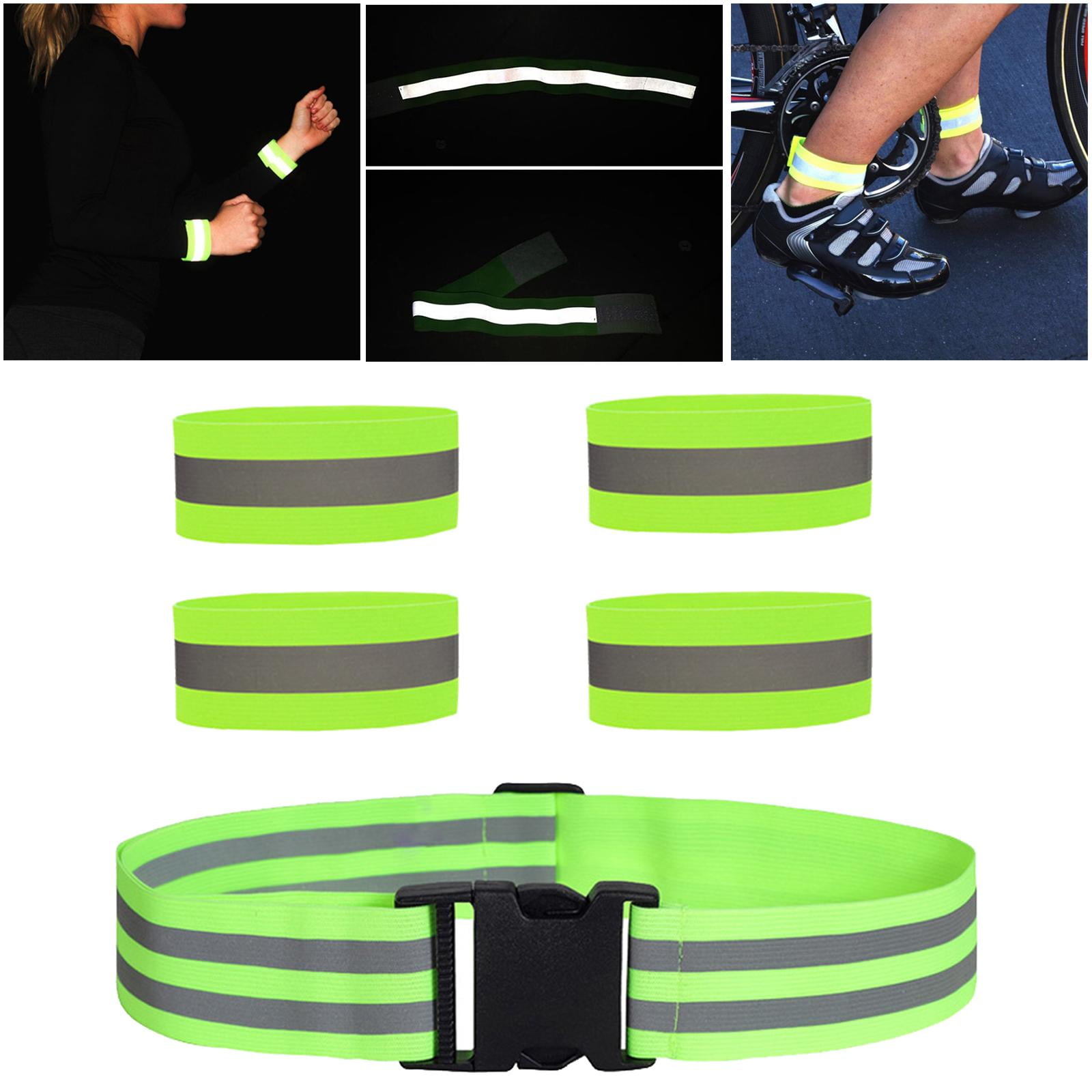 Elastic Reflective Vest Biking Reflective Bands Cuff Reflector Strips ...