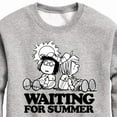 thumbnail image 3 of Peanuts - Marcie & Peppermint Patty - Waiting for Summer Dazed - Toddler & Youth Crewneck Fleece Sweatshirt, 3 of 6