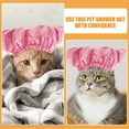 thumbnail image 4 of HAMPPLIES Gorro Para Ducha De Mascotas Impermeable Con Ajustable Protección Para Orejas Rosa, 4 of 8