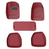Leadwolf Car Floor Mats for Toyota for Celica Leather Full Coverage Car Carpet All Weather Luxury Floor Liners Wine Red 5PCS