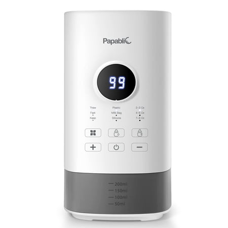 Papablic Baby Bottle Warmer for Breastmilk(Pro) - Suitable for All Bottles- Unique Prevent Overheating System, Digital Timer and Automatic Shut-Off, Best Gift