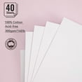 thumbnail image 2 of Papel de acuarela LIGHTWISH, 100% algodón, 300 g/m², tamaño A5, 40 hojas, 2 of 7