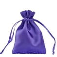 thumbnail image 2 of BalsaCircle 12 Pieces 3" x 4" Purple Satin Favor Bags Party Favors Candy Gift Small Bags, 2 of 5