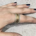 thumbnail image 5 of Beaded Spinner Band, Bohemian Ring, 925 Sterling Silver Ring, Spinning Thumb Ring, Three Tone Ring, Fidget Ring, Handmade Jewelry, Christmas Oxidized, Brass Copper Band, Anxiety Ring, Mans Band Gifts, 5 of 5