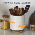 thumbnail image 2 of Soporte para utensilios de cocina DOWAN, giratorio 360°, extra grande, blanco, 2 of 8