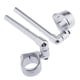 thumbnail image 5 of Manillar de aleación CNC de 52 mm Empuñaduras Clip ajustable en horquilla para moto Plata Sharpla Manillar de tubo de horquilla, 5 of 7
