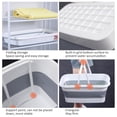 thumbnail image 2 of braveheart Collapsible Bucket Portable Plastic Bucket Folding Storage Basket with Handle, 2 of 6
