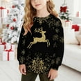 thumbnail image 2 of MKOSPLRT Marry Christmas Sweatshirts for Girl Boy 1-15Y Crew Neck Long Sleeve Fleece Lined Pullover Funny Xmas Party Sweatshirts, 2 of 8