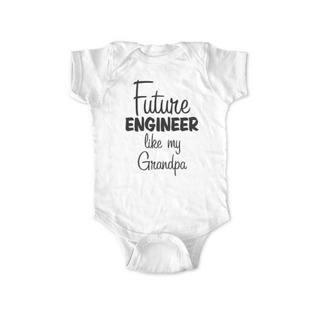

Future Engineer like my Grandpa des2 Baby Bodysuit Shower Gift Surprise - wallsparks cute & funny