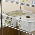 thumbnail image 5 of Sterilite Storage Basket, Versatile Open Plastic Bin, White, 5 of 8