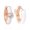Whie Enamel Huggies with White Zircon, variant on Luxury Gorgeous Earrings Enamel Huggies White Zircon Womens