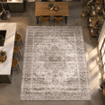 9x12 Area Rugs For Living Room: Washable Neutral Soft Brown Rug ...