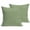 Green, variant on Throw Pillow Covers 18x18 Inch Set of 2 Wine Red Linen Decorative Pillows Cushion Case Soft Square Pillowcases Farmhouse Pure Color Throw Pillows for Couch Sofa Bed Chair Home Decor