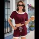 thumbnail image 5 of Traje de Corta con Bloques de Color Rojo Vino L, 5 of 7