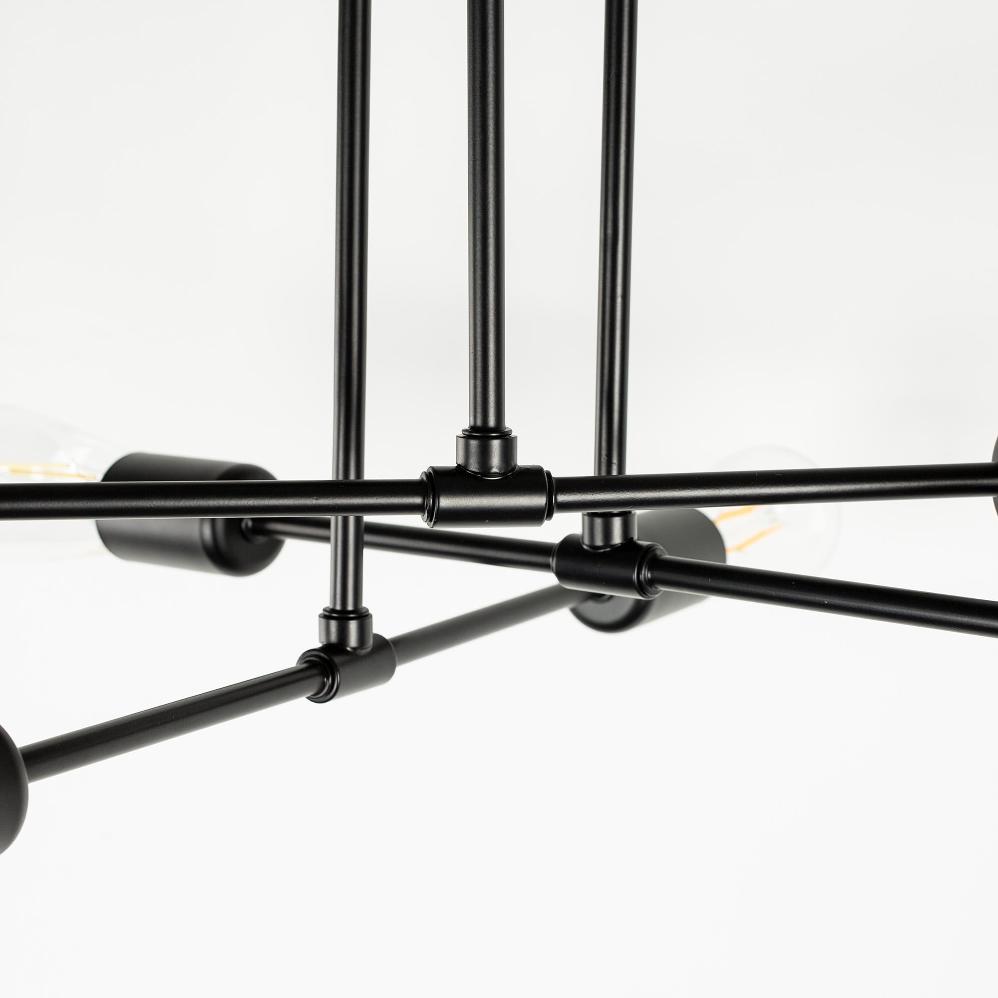 Briignite 6 Light Modern Flush Mount Ceiling Light Fixture,Industrial Lighting for Dining Room Living Room Bedroom Kitchen