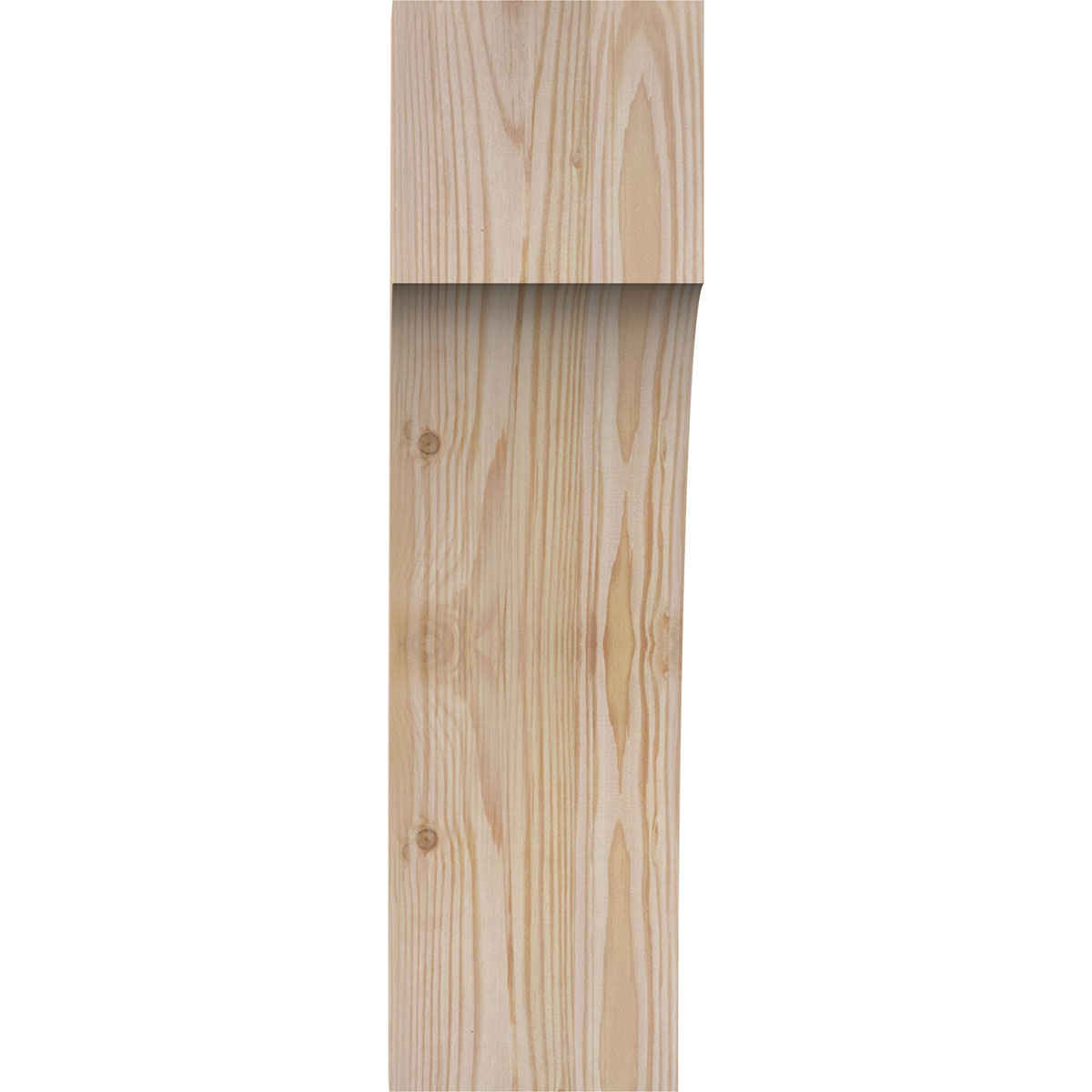 5 1/2"W x 8"D x 20"H Westlake Smooth Knee Brace, Douglas Fir
