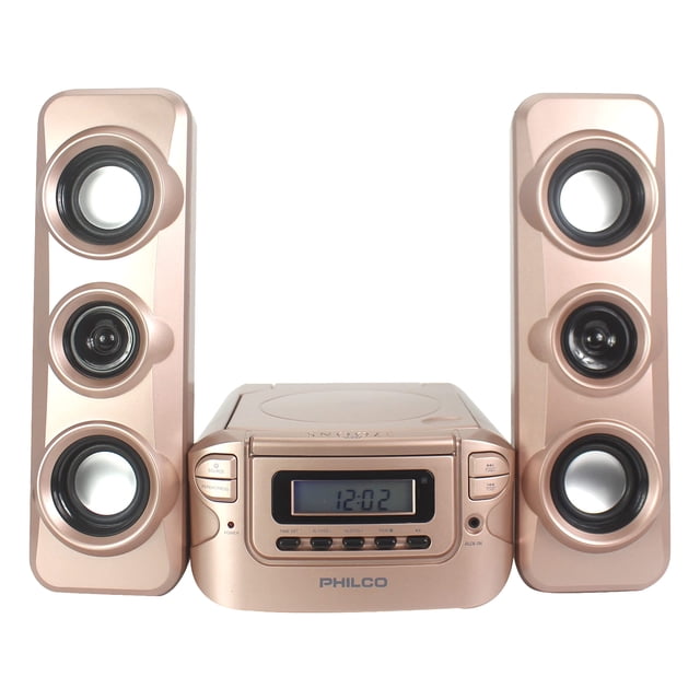 Sistema de estantería estéreo Philco Compact CD con Bluetooth Rose Gold