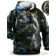 thumbnail image 2 of Sudadera con capucha vintage de tigre para hombre, camisetas con estampado 3D, sudadera con capucha de manga larga con gráficos de tigre y animales a la moda, camisetas de gran tamaño para hombre, 2 of 5