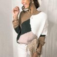 thumbnail image 3 of JINMGG 2024 Fall Winter Plus Size Sweaters for Women Clearance,Fashion Women Long Sleeve Print Patchwork Knitted Warm Sweater, 3 of 9