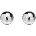 thumbnail image 5 of Savlano 925 Sterling Silver 18K White Gold Plated Ball Stud Earrings 2mm - 14mm For Women & Men, 5 of 6