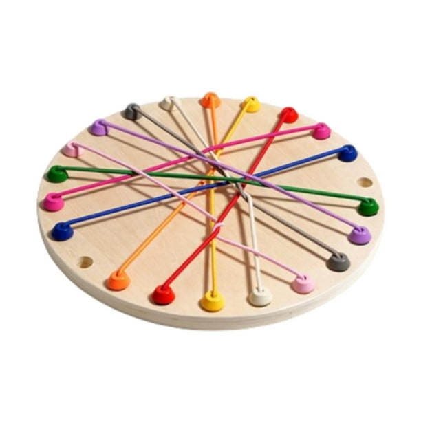 Juguete de desenredar cuerdas, juego de mesa interactivo educativo para el desarrollo de la inteligencia. Redondo