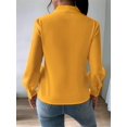 thumbnail image 6 of Womens Tops Trendy 2025 Long Sleeve Shirts Blouses Dressy Casual Spring Summer Business Outfits Orange S, 6 of 9