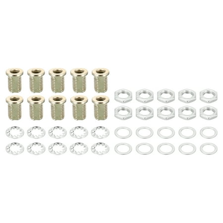 

Uxcell M8 Thread 12mm Tall Round Hollow Screw Bolts Chandelier Bolt Lamp Fasteners 40pcs