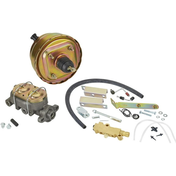 Disc/Drum Brake Booster Master Cylinder Combo, Fits 1955-57 Chevy Car