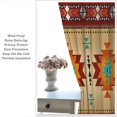 thumbnail image 5 of Aztec Curtains, Southwestern Native Tribal American Ethnic Pattern Western Boho Geometric Window Treatments for Living Room Bedroom Kitchen Beige Red Drapes 2 Panel Sets,42x63 Inch, 5 of 6