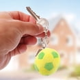 thumbnail image 3 of Llavero colgante de peluche con forma de balón de fútbol, 3 of 6