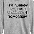 thumbnail image 3 of Peanuts - Tired Tomorrow - Toddler & Youth Long Sleeve Graphic T-Shirt, 3 of 6