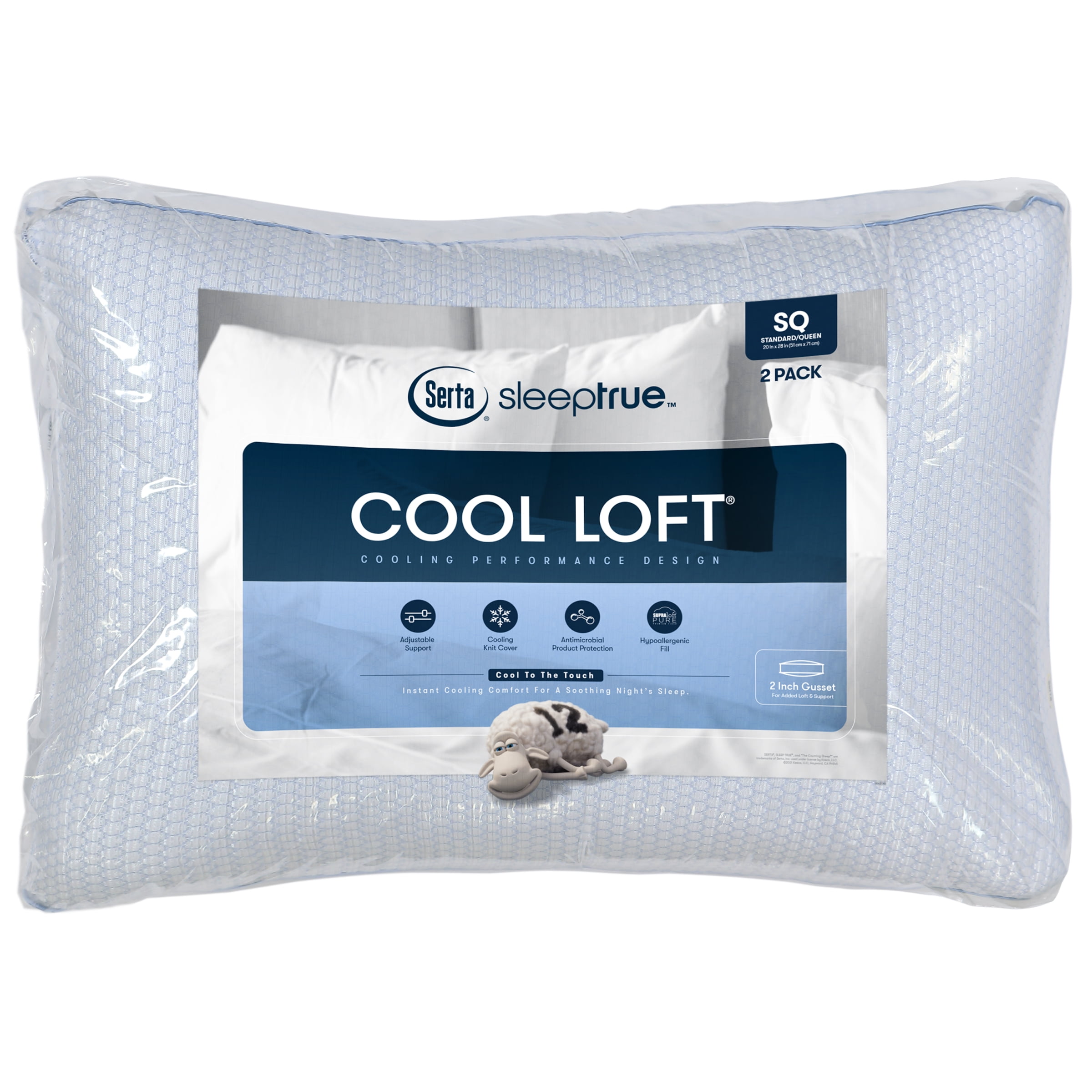 Silentnight Silentnight Cool Touch Cooling Cold Pillow Gel Pad Bed Neck Support 2 Pack 