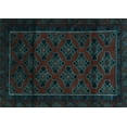thumbnail image 1 of Ahgly Company Indoor Rectangle Southwestern Light Blue Country Area Rugs, 4' x 6', 1 of 4