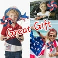thumbnail image 6 of 36pcs Fourth of July Pinwheels Red White and Blue 4th of July Decorations American Flag Pinwheel Garden Wind Spinners Patriotic Yard Outdoor Decor Memorial Day Independence Party Supplies Home Decor, 6 of 7
