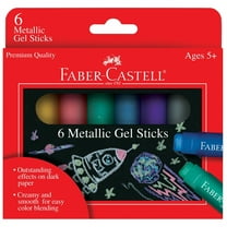 Faber-Castell Silky Smooth Metallic Gel Stick, Assorted Color, Pack of 6