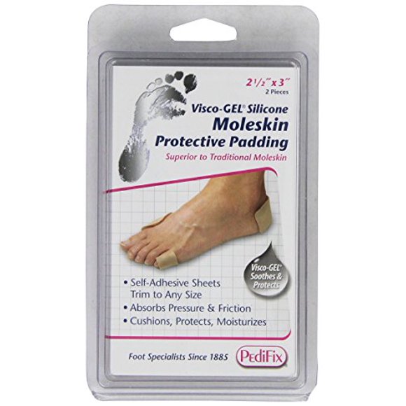PediFix Visco-gel Moleskin Protective Padding, 2-Count