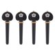 thumbnail image 1 of Clavijas para violonchelo, 4 clavijas para violonchelo, clavijas para afinar cuerdas, clavijas para violonchelo de madera de ébano, calidad superior, 1 of 8